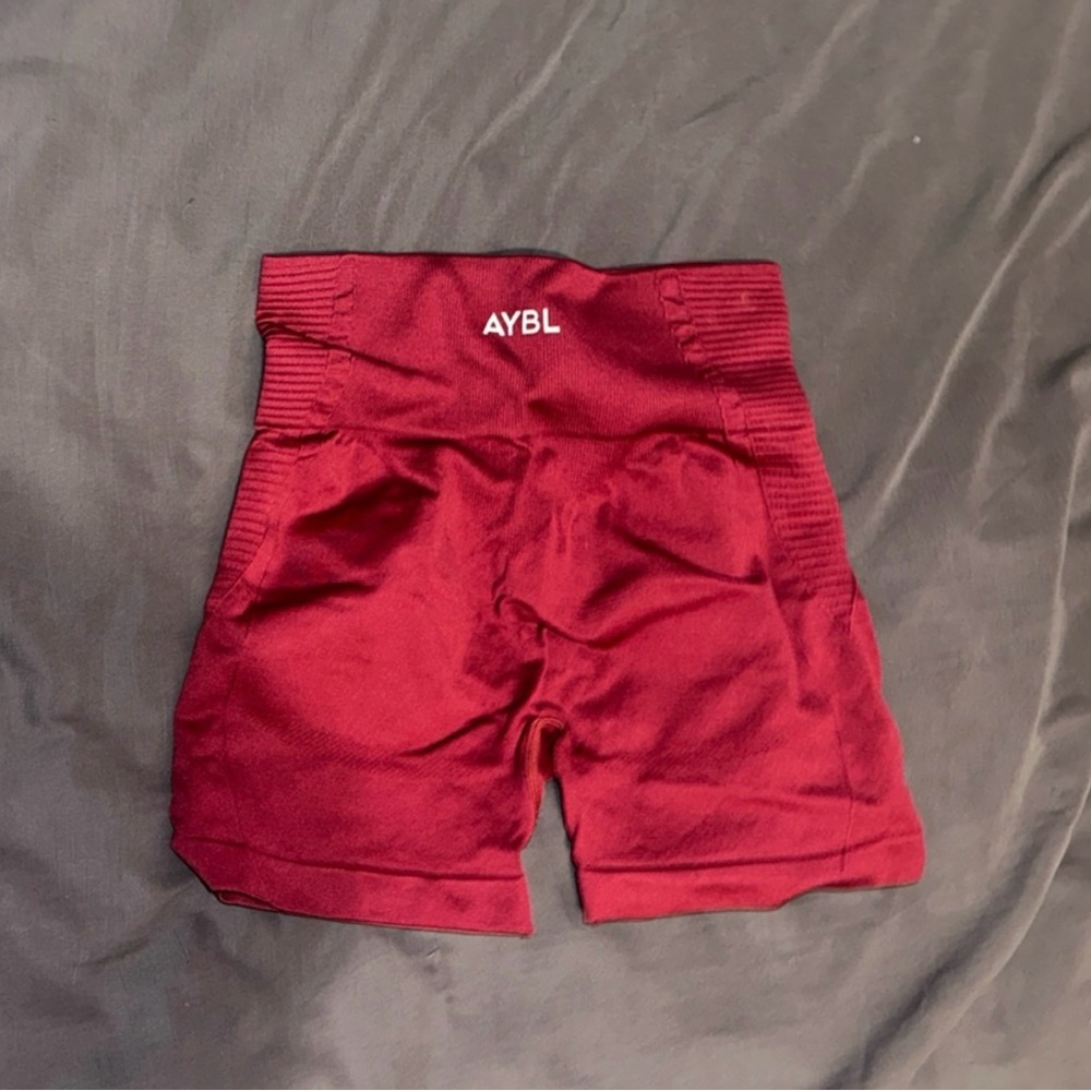 AYBL balance V2 seamless shorts in rumba red
